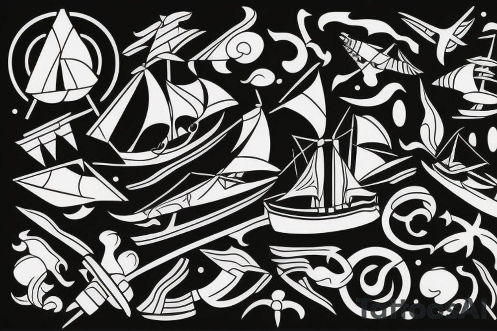 Old ship tattoo idea