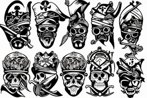 Old pirate ship tattoo idea