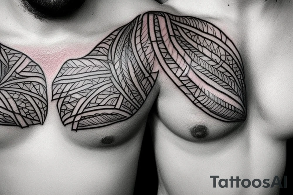 I want a small chest piece tattoo idea