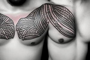 I want a small chest piece tattoo idea