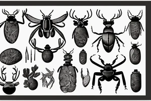Stag beetle tattoo idea