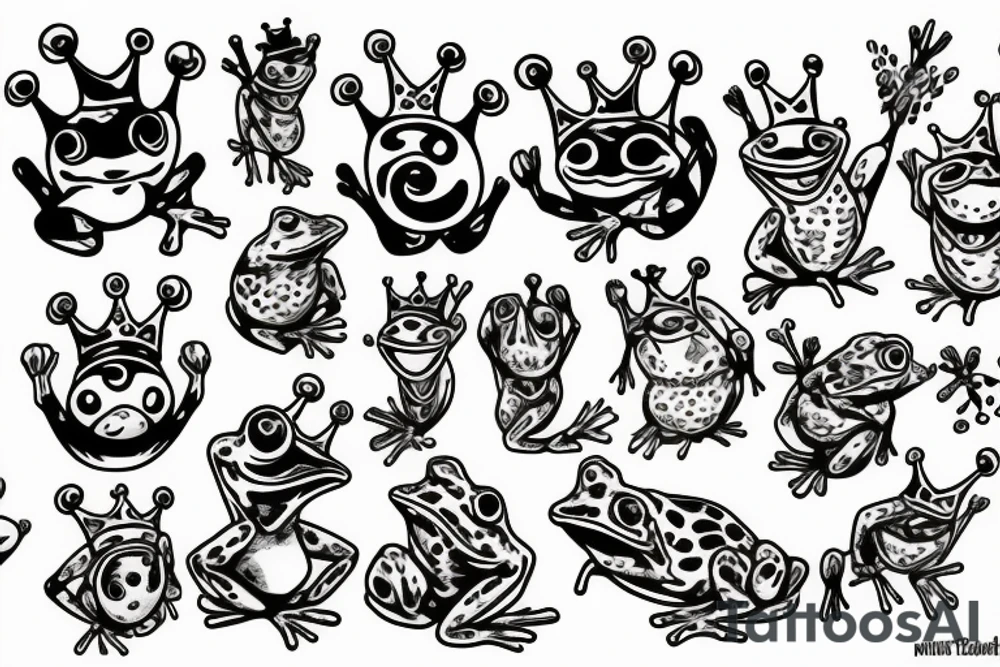 Frog king tattoo idea
