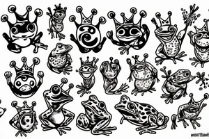 Frog king tattoo idea