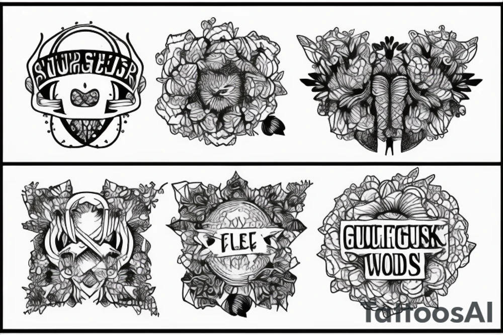 grunge with some fence wires tattoo idea