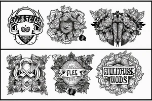 grunge with some fence wires tattoo idea