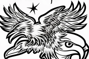 Eagles on Wings, Unlimited logo tattoo idea