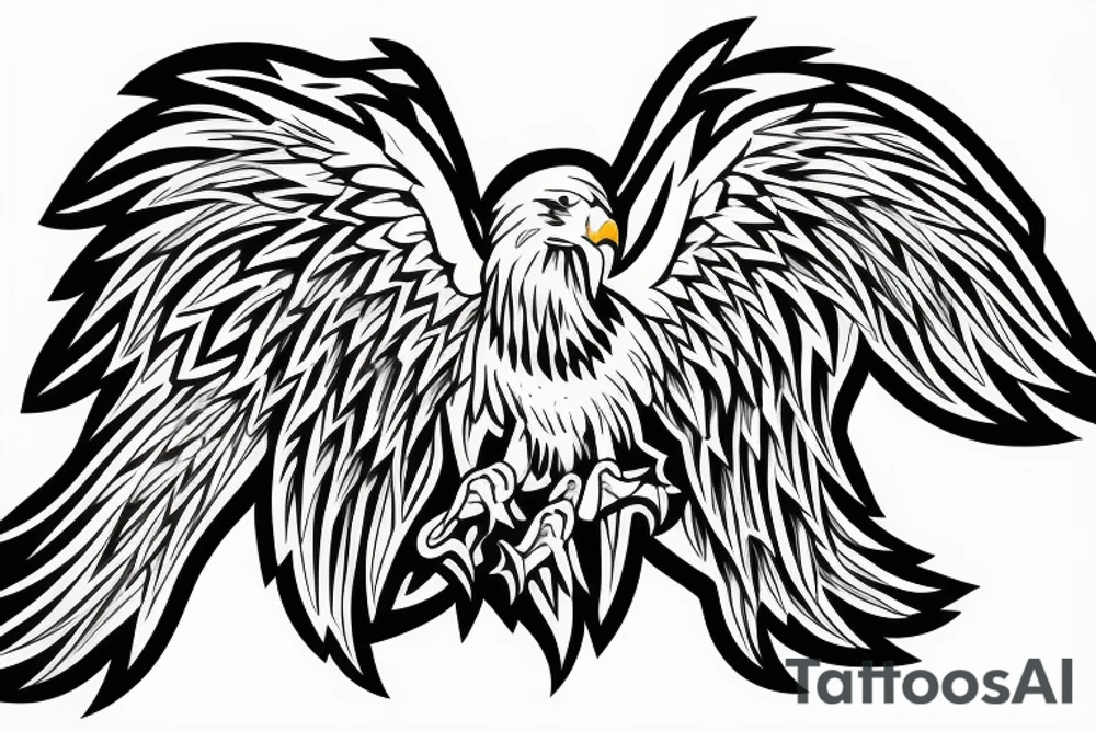 Eagles on Wings, Unlimited logo tattoo idea
