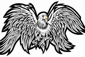 Eagles on Wings, Unlimited logo tattoo idea