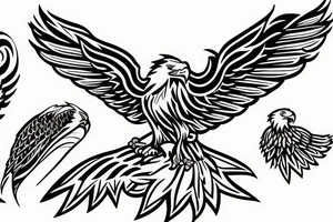 Eagles on Wings, infinity logo tattoo idea
