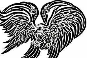 Eagles on Wings, infinity logo tattoo idea