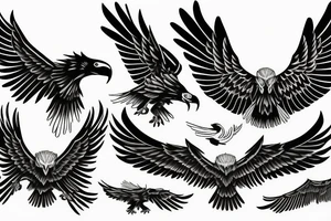Eagles on Wings, infinity logo tattoo idea