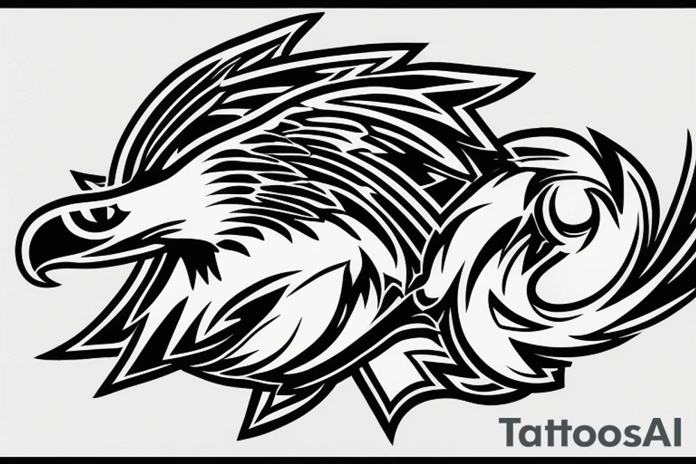 Eagles on Wings, infinity logo tattoo idea