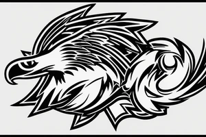 Eagles on Wings, infinity logo tattoo idea