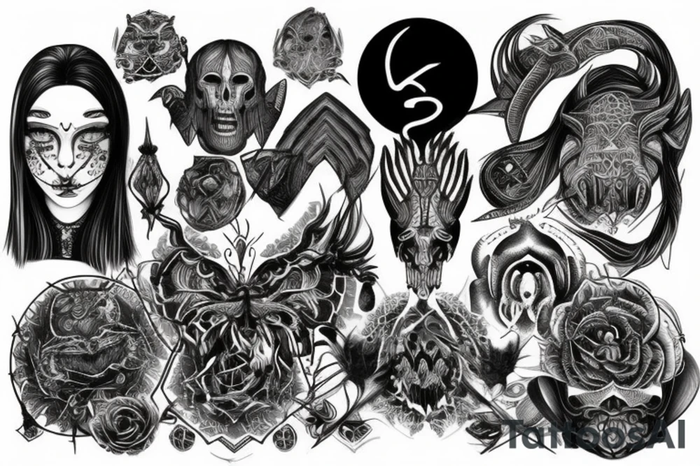 symmetrically tattoo idea