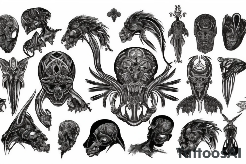 symmetrically tattoo idea