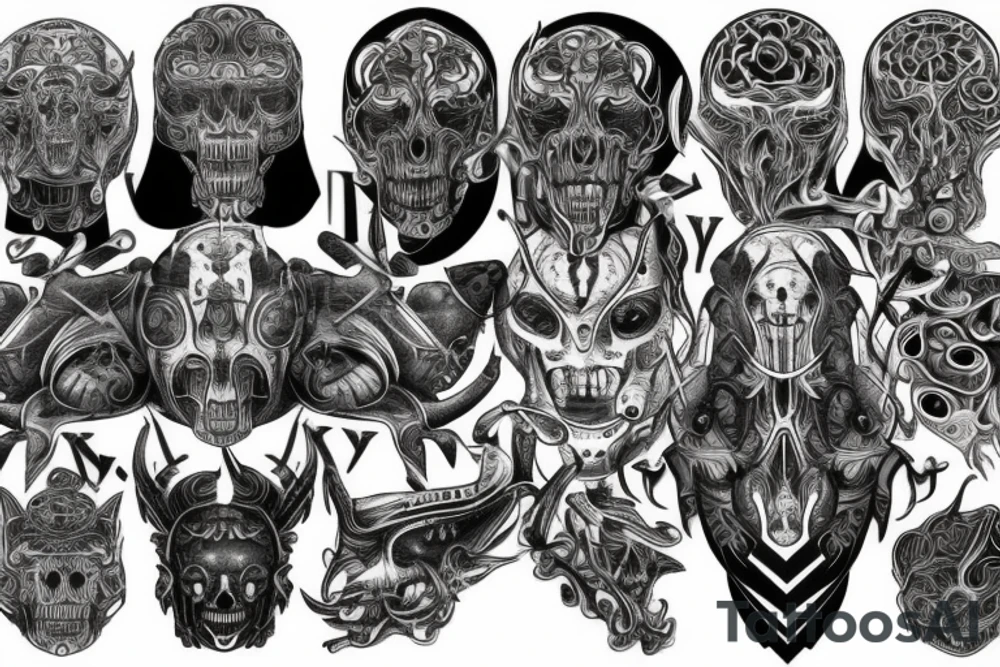 symmetrically tattoo idea