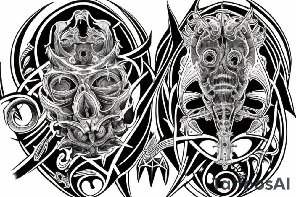 symmetrically tattoo idea