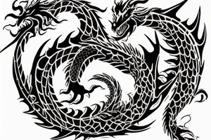 Dragon chest tattoo tattoo idea