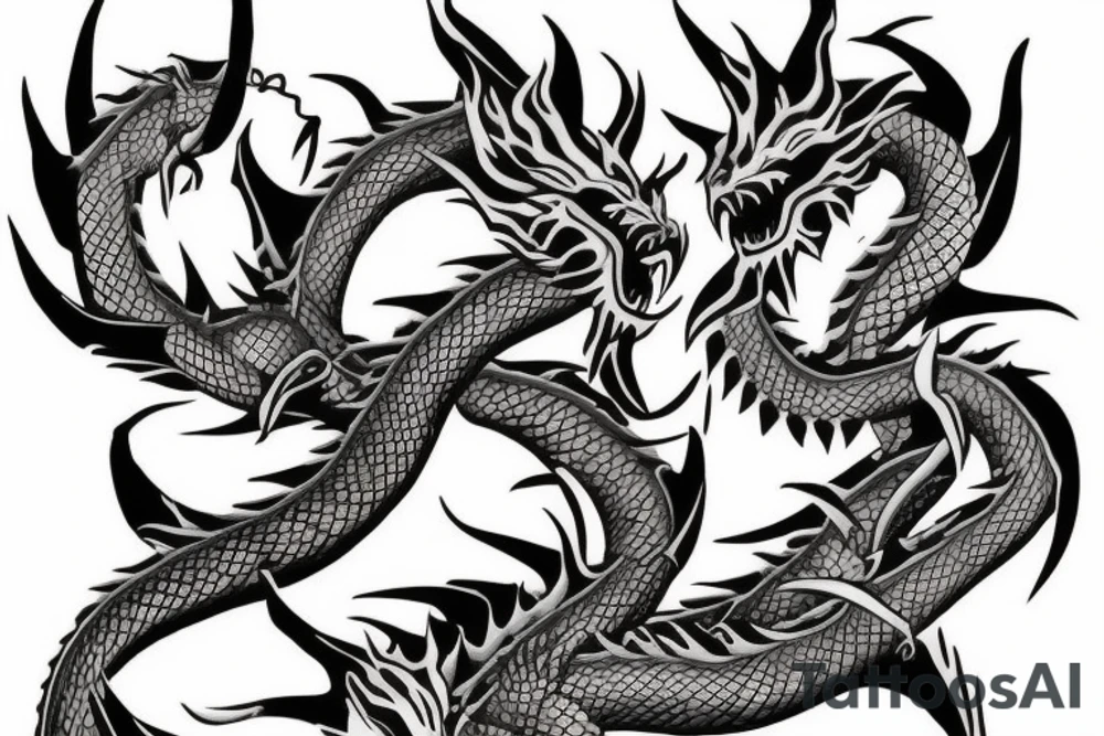Dragon chest tattoo tattoo idea