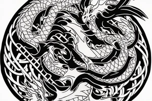 Dragon chest tattoo tattoo idea