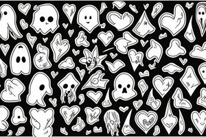 A ghost in hearts tattoo idea