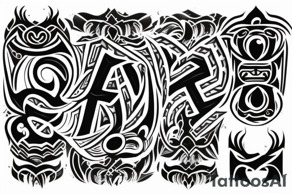 The letters "MQL" tattoo idea