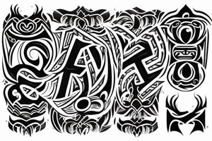 The letters "MQL" tattoo idea