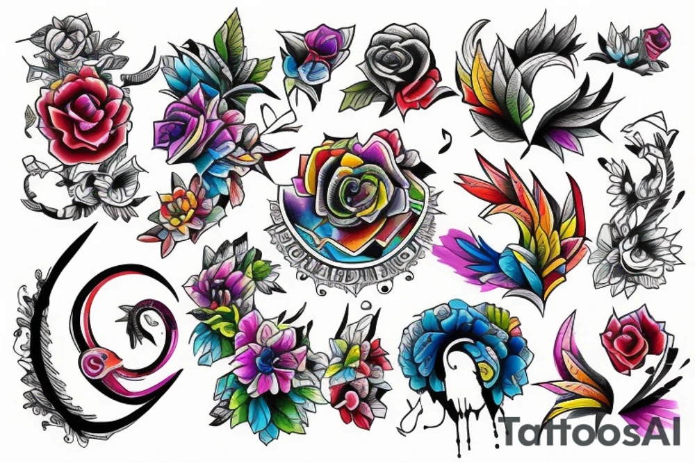 Colourful and meaning full tattoo tattoo idea