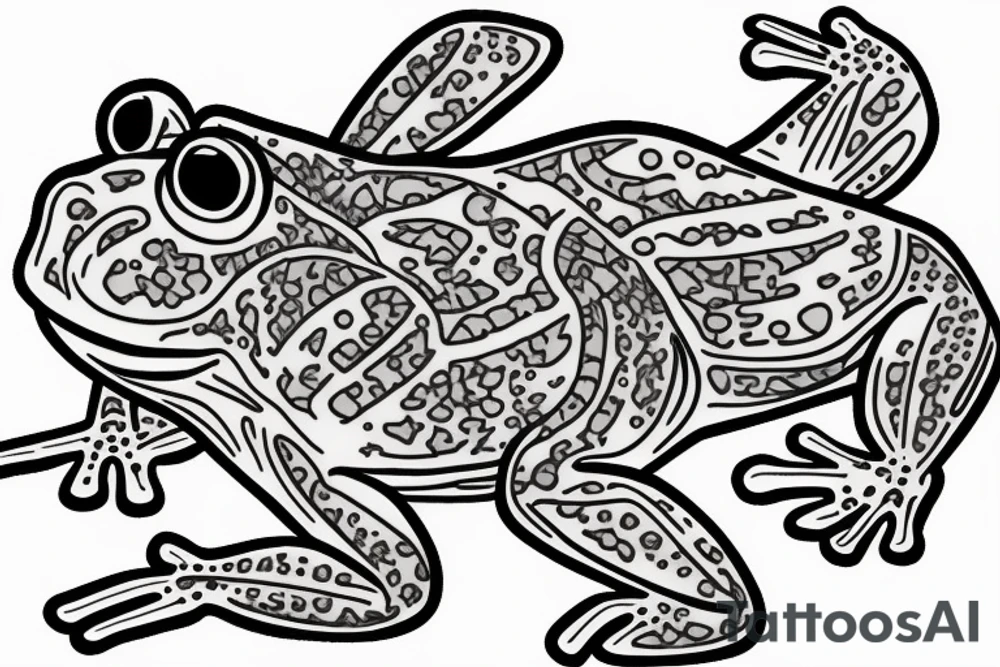 bufo frog smoking tattoo idea