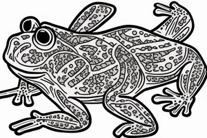 bufo frog smoking tattoo idea