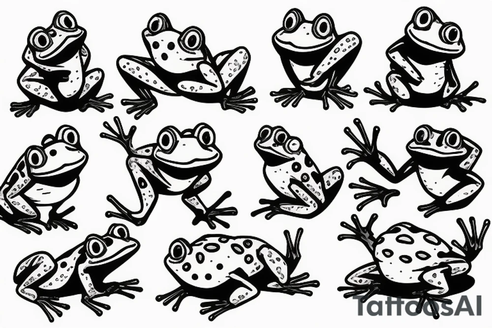 bufo frog smoking tattoo idea