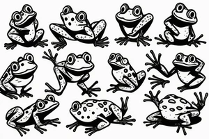 bufo frog smoking tattoo idea