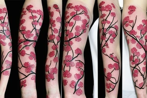 Cherry blossom vine wrapping around my arm tattoo idea