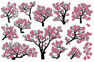 Cherry blossom tree tattoo idea
