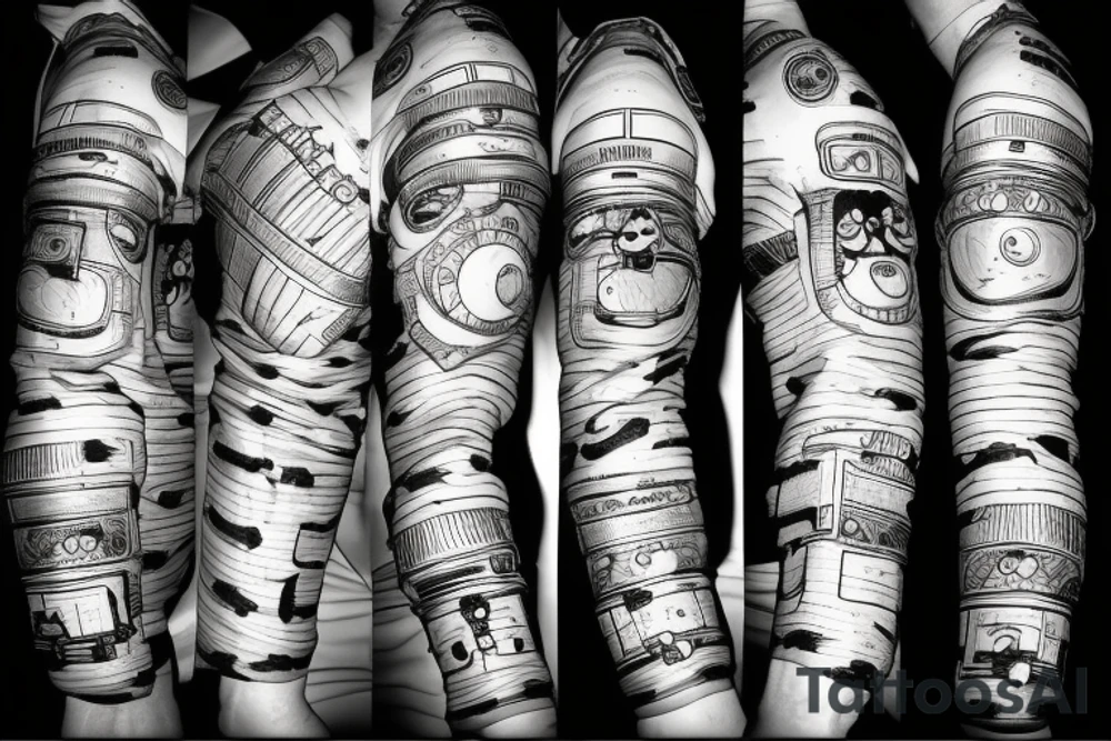 Astronaut with a cigar tattoo idea