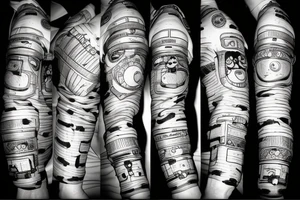 Astronaut with a cigar tattoo idea
