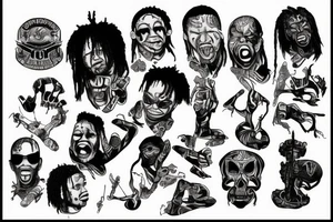 Trippie redd, special forces, devil tattoo idea
