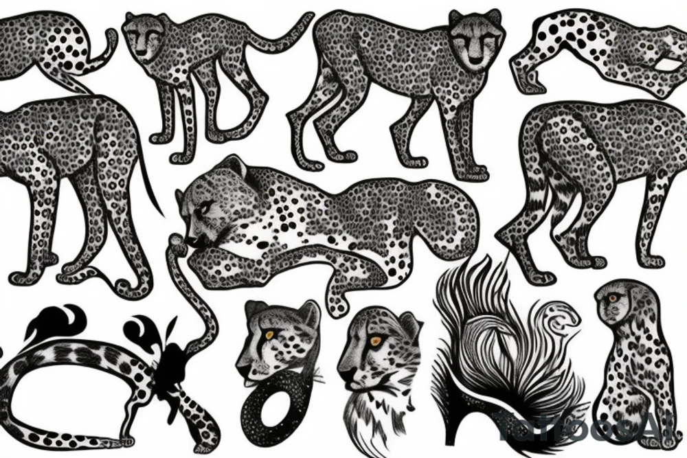 cheetah tattoo idea