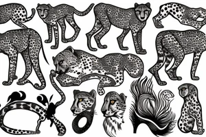 cheetah tattoo idea