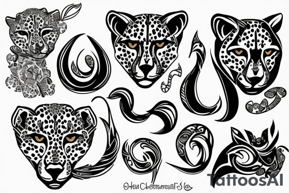 cheetah tattoo idea