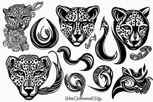 cheetah tattoo idea