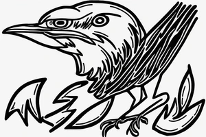 Fine line roadrunner running tattoo idea