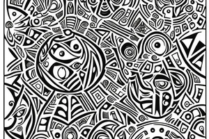 the eyeball poster from the movie donnie darko with the geometric pattern from the carpet in the movie the shining tattoo idea
