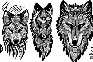 Loyal wolf tattoo idea