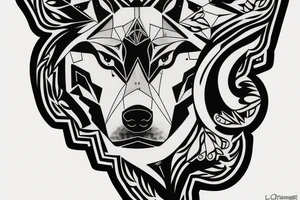 Loyal wolf tattoo idea