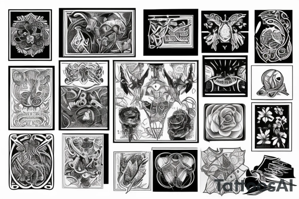S & P connected tattoo idea