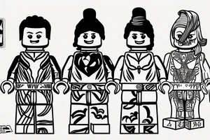 Lego figure tattoo idea