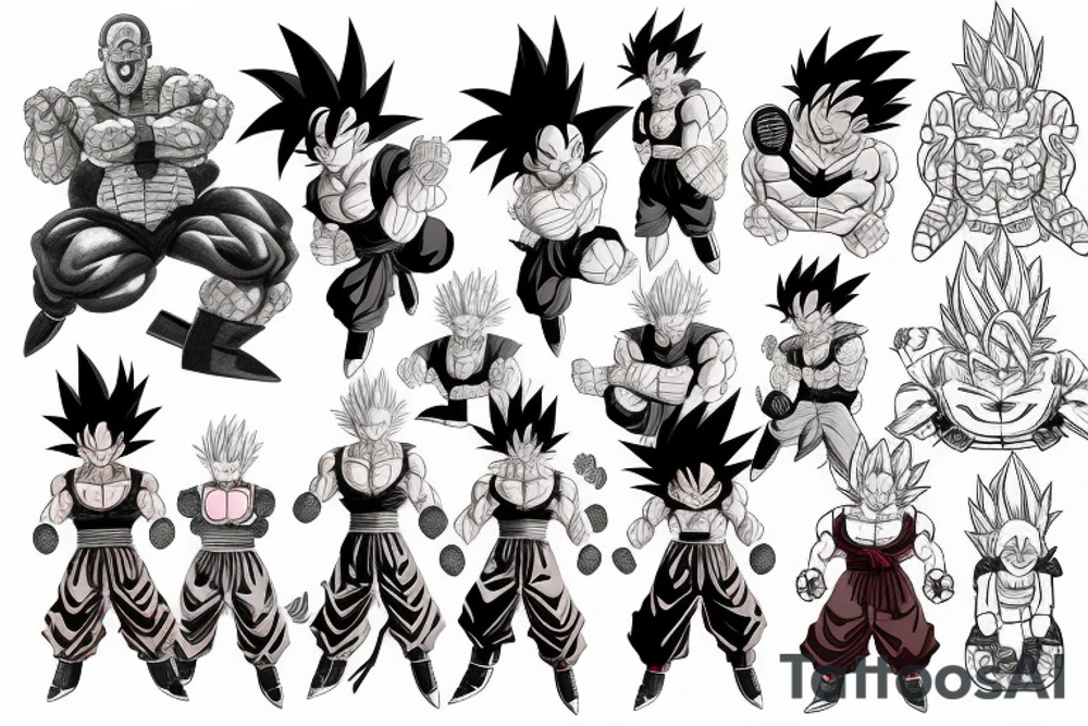 Dragon ball tattoo idea