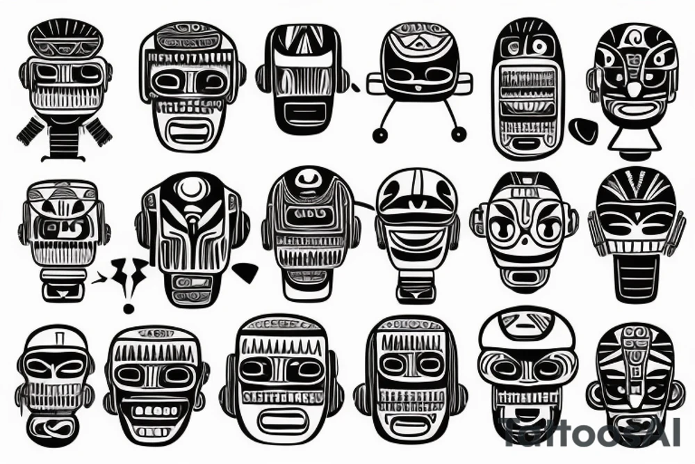 Robot karma tattoo idea