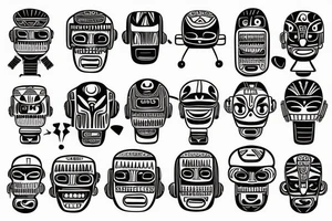 Robot karma tattoo idea